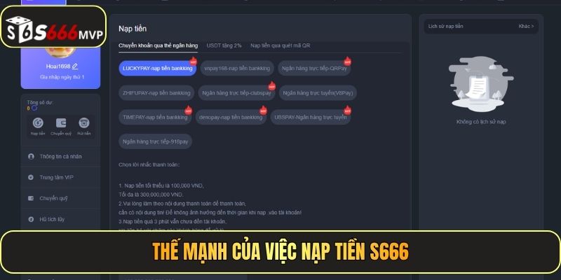 Nạp Tiền S666 - Thao Tác Đơn Giản, Chơi Ngay Tức Thì - golden68.best